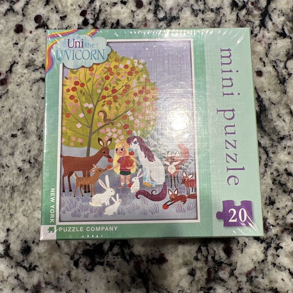 Uni the Unicorn Forest Creatures Puzzle NYPC 20 Piece Great Stocking Stuffer!!